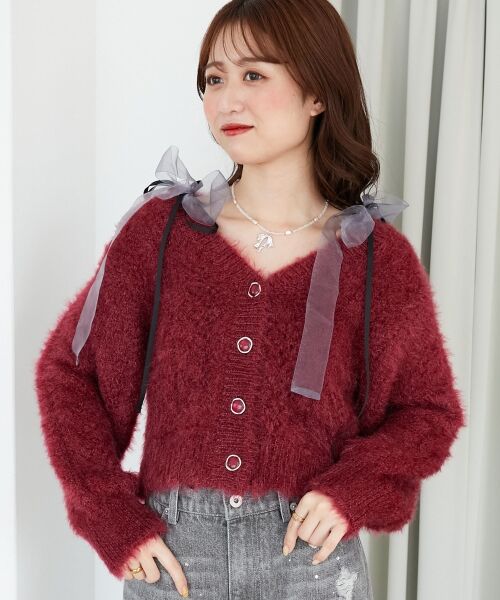 MAJESTIC LEGON / マジェスティックレゴン カーディガン・ボレロ | きらふわレーシーパターンカーデ | 詳細23