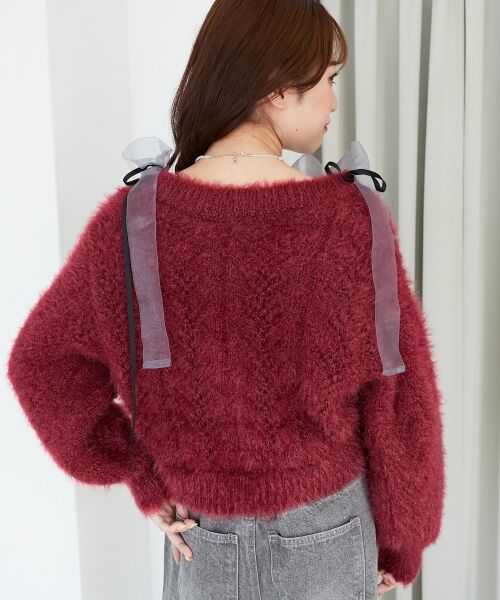 MAJESTIC LEGON / マジェスティックレゴン カーディガン・ボレロ | きらふわレーシーパターンカーデ | 詳細25