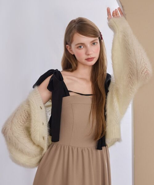 MAJESTIC LEGON / マジェスティックレゴン カーディガン・ボレロ | きらふわレーシーパターンカーデ | 詳細4