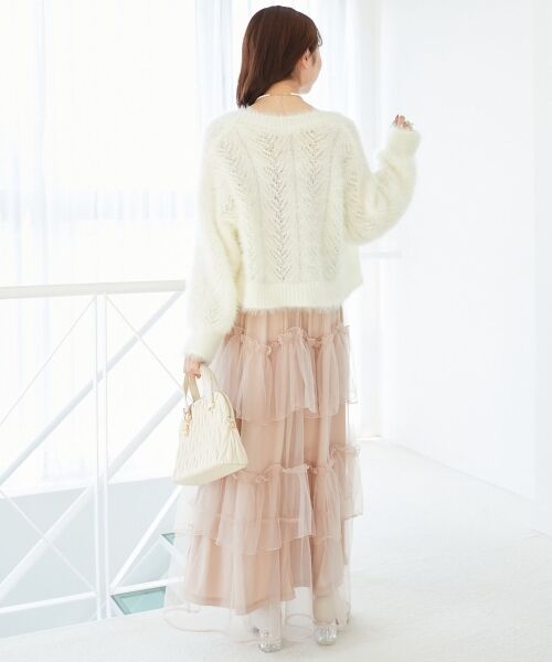 MAJESTIC LEGON / マジェスティックレゴン カーディガン・ボレロ | きらふわレーシーパターンカーデ | 詳細8