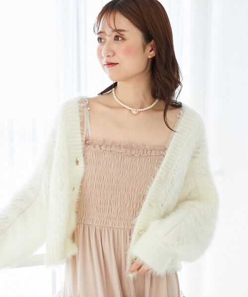 MAJESTIC LEGON / マジェスティックレゴン カーディガン・ボレロ | きらふわレーシーパターンカーデ | 詳細9