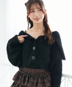 MAJESTIC LEGON / マジェスティックレゴン カーディガン・ボレロ | キラフワビッグカラーハートカーデ