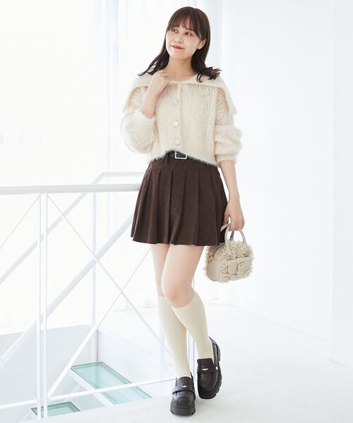 MAJESTIC LEGON / マジェスティックレゴン カーディガン・ボレロ | キラフワビッグカラーハートカーデ | 詳細1