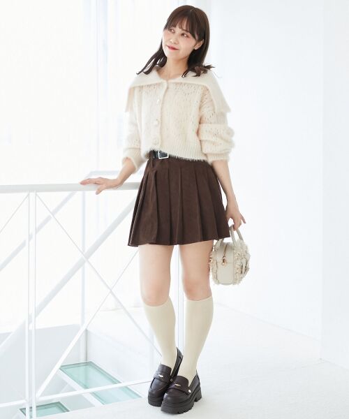 MAJESTIC LEGON / マジェスティックレゴン カーディガン・ボレロ | キラフワビッグカラーハートカーデ | 詳細2