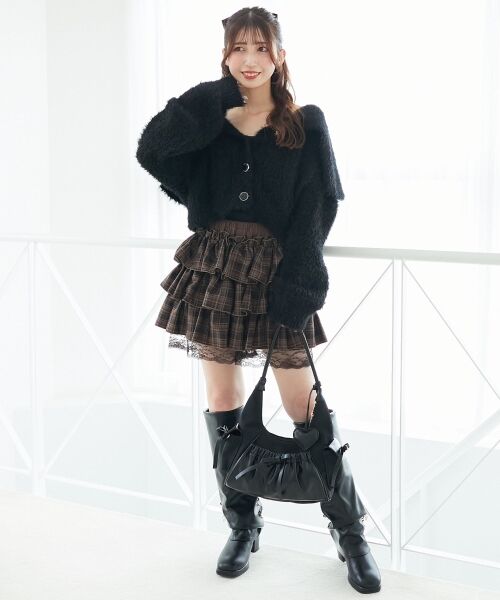 MAJESTIC LEGON / マジェスティックレゴン カーディガン・ボレロ | キラフワビッグカラーハートカーデ | 詳細21