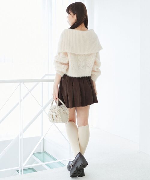 MAJESTIC LEGON / マジェスティックレゴン カーディガン・ボレロ | キラフワビッグカラーハートカーデ | 詳細3