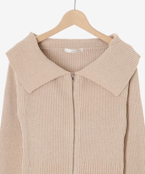 MAJESTIC LEGON / マジェスティックレゴン ニット・セーター | キラキラモールダブルジップニット | 詳細12