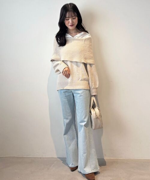 MAJESTIC LEGON / マジェスティックレゴン ニット・セーター | シャツドッキングミディ丈ニット | 詳細11