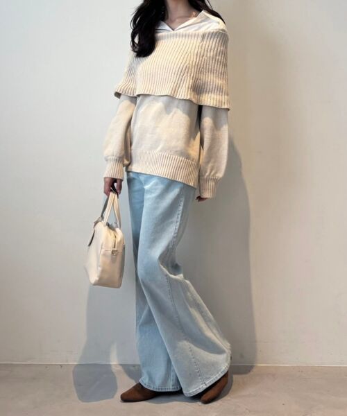 MAJESTIC LEGON / マジェスティックレゴン ニット・セーター | シャツドッキングミディ丈ニット | 詳細12