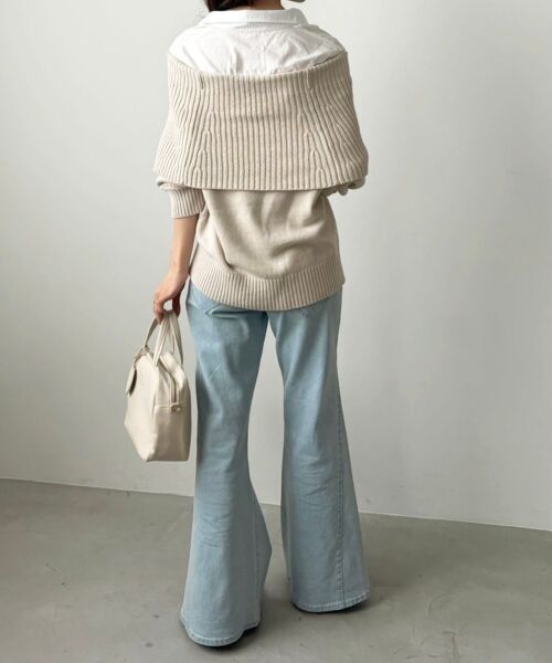 MAJESTIC LEGON / マジェスティックレゴン ニット・セーター | シャツドッキングミディ丈ニット | 詳細13