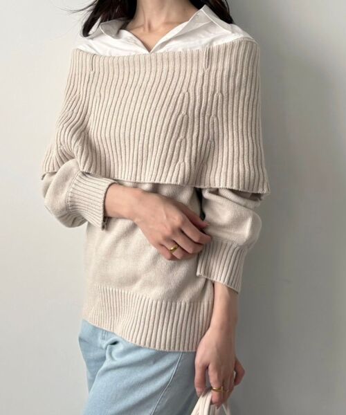 MAJESTIC LEGON / マジェスティックレゴン ニット・セーター | シャツドッキングミディ丈ニット | 詳細15