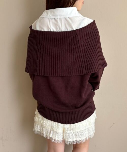 MAJESTIC LEGON / マジェスティックレゴン ニット・セーター | シャツドッキングミディ丈ニット | 詳細23