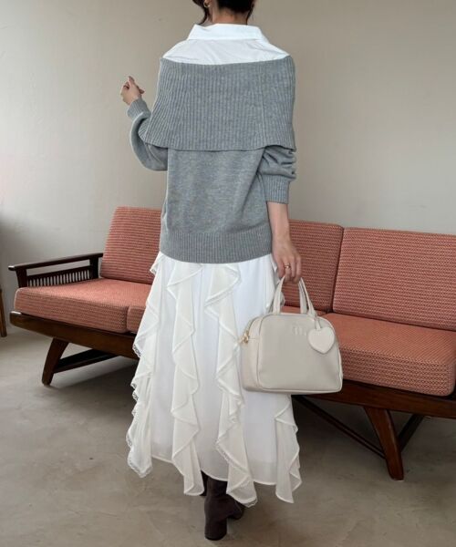 MAJESTIC LEGON / マジェスティックレゴン ニット・セーター | シャツドッキングミディ丈ニット | 詳細27