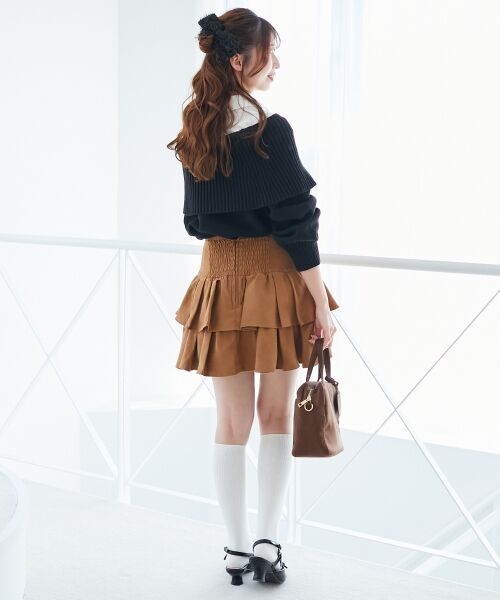 MAJESTIC LEGON / マジェスティックレゴン ニット・セーター | シャツドッキングミディ丈ニット | 詳細3