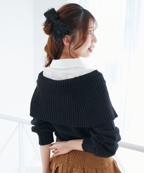 MAJESTIC LEGON / マジェスティックレゴン ニット・セーター | シャツドッキングミディ丈ニット | 詳細6