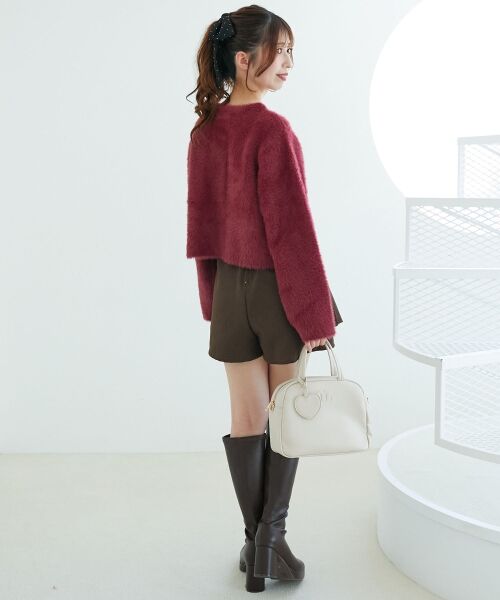 MAJESTIC LEGON / マジェスティックレゴン カーディガン・ボレロ | ∞ポケット付きフェザークルーカーデ | 詳細12