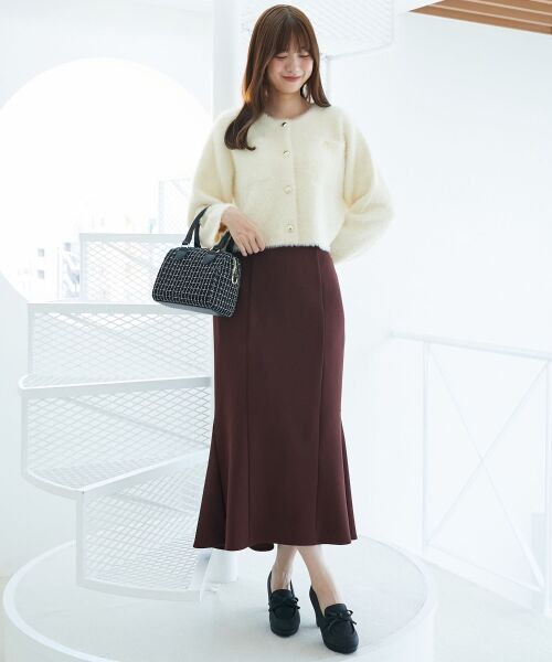 MAJESTIC LEGON / マジェスティックレゴン カーディガン・ボレロ | ∞ポケット付きフェザークルーカーデ | 詳細3