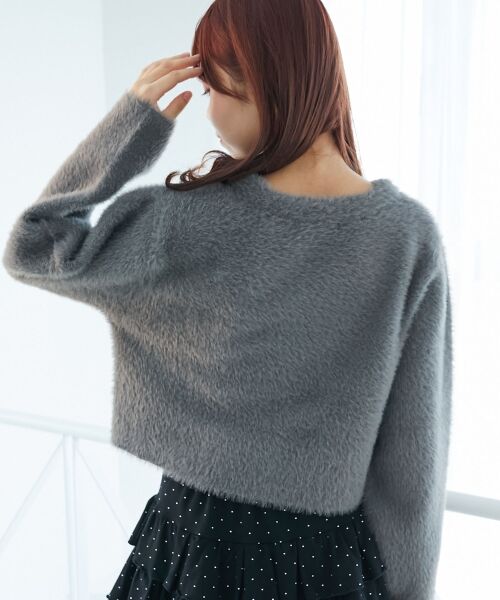 MAJESTIC LEGON / マジェスティックレゴン カーディガン・ボレロ | ポケット付きフェザークルーカーデ | 詳細24