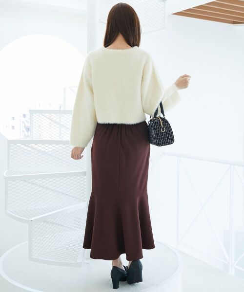 MAJESTIC LEGON / マジェスティックレゴン カーディガン・ボレロ | ポケット付きフェザークルーカーデ | 詳細5