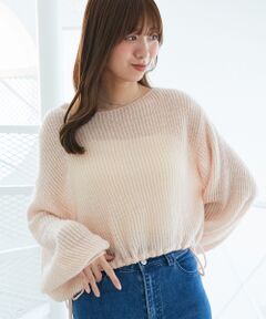 MAJESTIC LEGON / マジェスティックレゴン ニット・セーター | キラキラドロストメッシュニット