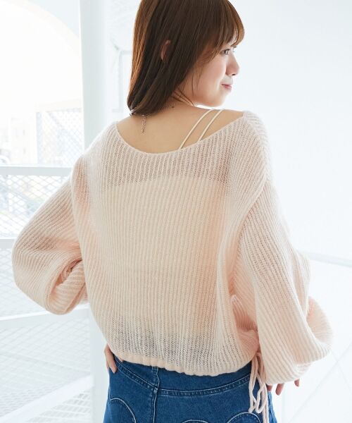 MAJESTIC LEGON / マジェスティックレゴン ニット・セーター | キラキラドロストメッシュニット | 詳細12