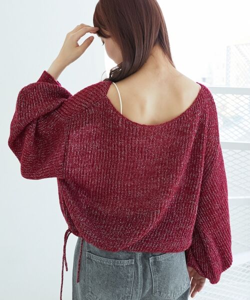 MAJESTIC LEGON / マジェスティックレゴン ニット・セーター | キラキラドロストメッシュニット | 詳細18