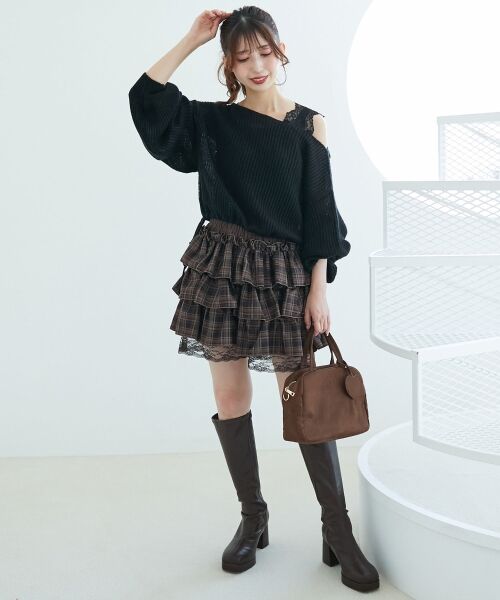 MAJESTIC LEGON / マジェスティックレゴン ニット・セーター | キラキラドロストメッシュニット | 詳細20