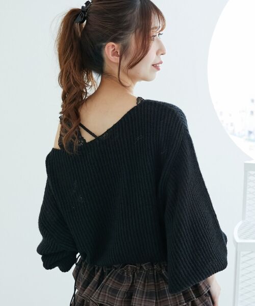 MAJESTIC LEGON / マジェスティックレゴン ニット・セーター | キラキラドロストメッシュニット | 詳細25