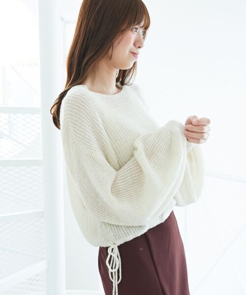 MAJESTIC LEGON / マジェスティックレゴン ニット・セーター | キラキラドロストメッシュニット | 詳細5