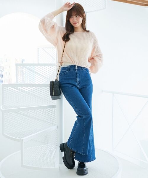 MAJESTIC LEGON / マジェスティックレゴン ニット・セーター | キラキラドロストメッシュニット | 詳細7