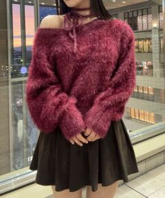 MAJESTIC LEGON / マジェスティックレゴン ニット・セーター | キラメキチョーカーセットシャギーニット