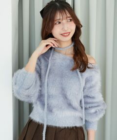 MAJESTIC LEGON / マジェスティックレゴン ニット・セーター | キラメキチョーカーセットシャギーニット