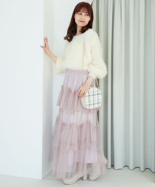 MAJESTIC LEGON / マジェスティックレゴン ニット・セーター | キラメキチョーカーセットシャギーニット | 詳細14