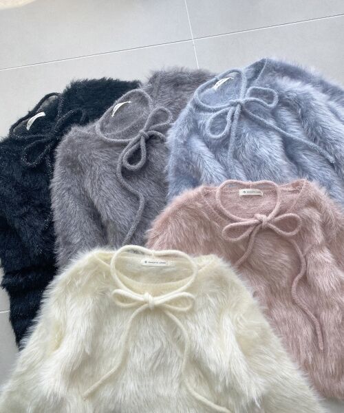 MAJESTIC LEGON / マジェスティックレゴン ニット・セーター | キラメキチョーカーセットシャギーニット | 詳細2