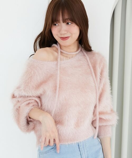 MAJESTIC LEGON / マジェスティックレゴン ニット・セーター | キラメキチョーカーセットシャギーニット | 詳細26