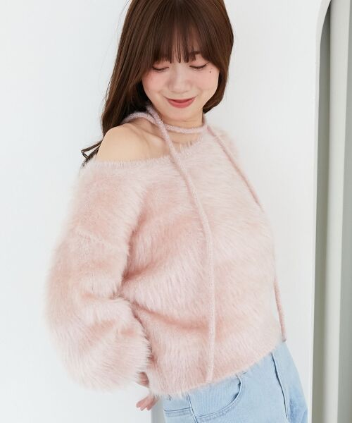 MAJESTIC LEGON / マジェスティックレゴン ニット・セーター | キラメキチョーカーセットシャギーニット | 詳細27