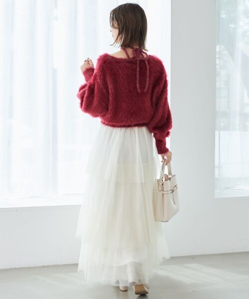 MAJESTIC LEGON / マジェスティックレゴン ニット・セーター | キラメキチョーカーセットシャギーニット | 詳細5