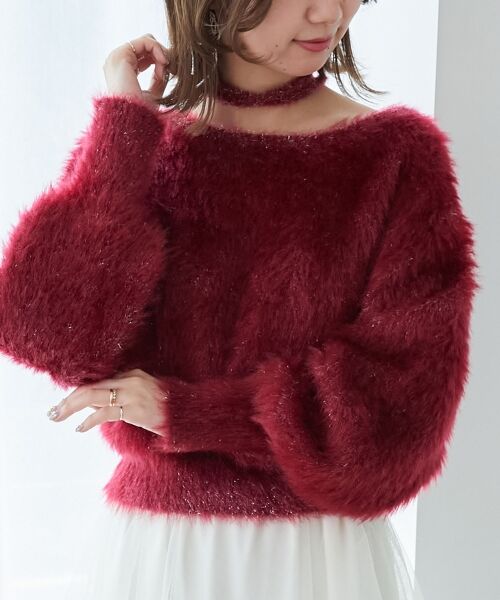 MAJESTIC LEGON / マジェスティックレゴン ニット・セーター | キラメキチョーカーセットシャギーニット | 詳細6