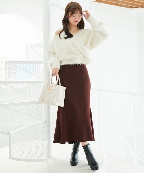 MAJESTIC LEGON / マジェスティックレゴン ニット・セーター | ふわふわカシュクールニット | 詳細1