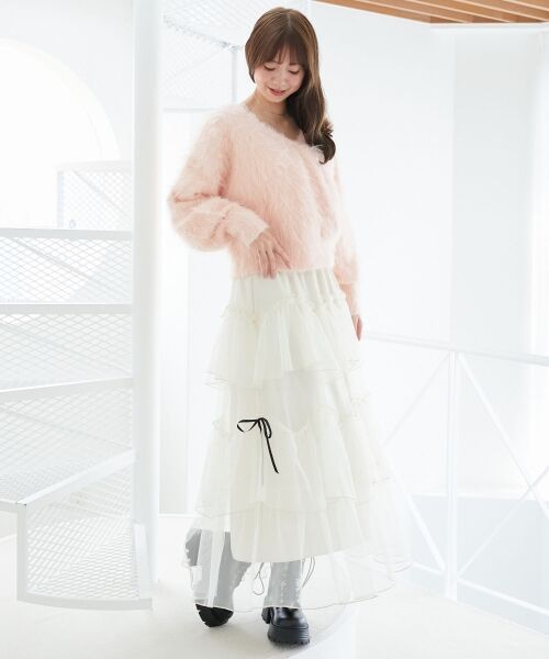 MAJESTIC LEGON / マジェスティックレゴン ニット・セーター | ふわふわカシュクールニット | 詳細10