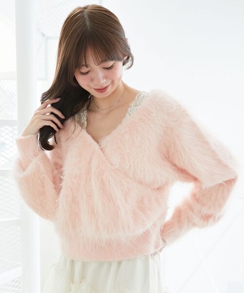 MAJESTIC LEGON / マジェスティックレゴン ニット・セーター | ふわふわカシュクールニット | 詳細13