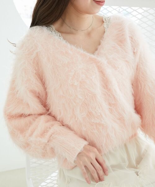 MAJESTIC LEGON / マジェスティックレゴン ニット・セーター | ふわふわカシュクールニット | 詳細15