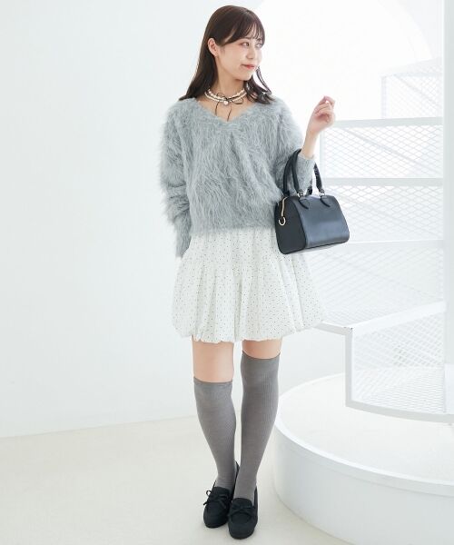 MAJESTIC LEGON / マジェスティックレゴン ニット・セーター | ふわふわカシュクールニット | 詳細16