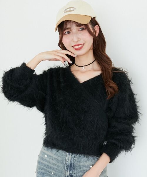 MAJESTIC LEGON / マジェスティックレゴン ニット・セーター | ふわふわカシュクールニット | 詳細26