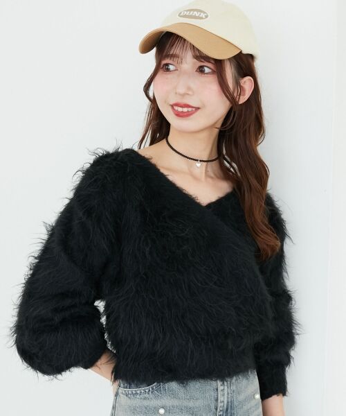 MAJESTIC LEGON / マジェスティックレゴン ニット・セーター | ふわふわカシュクールニット | 詳細27