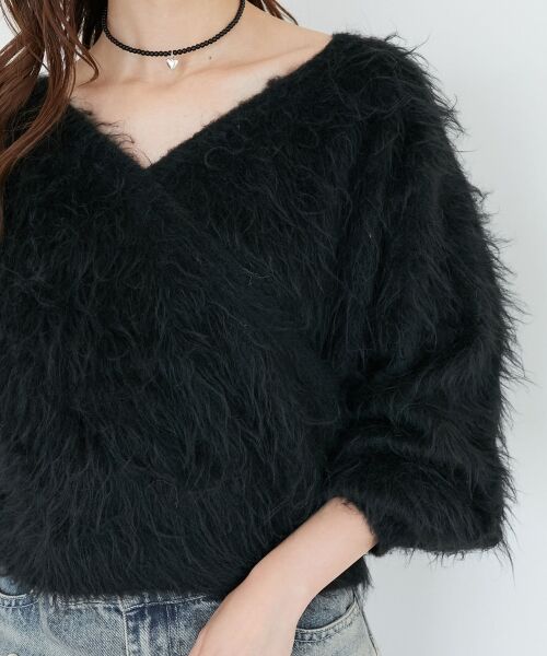 MAJESTIC LEGON / マジェスティックレゴン ニット・セーター | ふわふわカシュクールニット | 詳細29