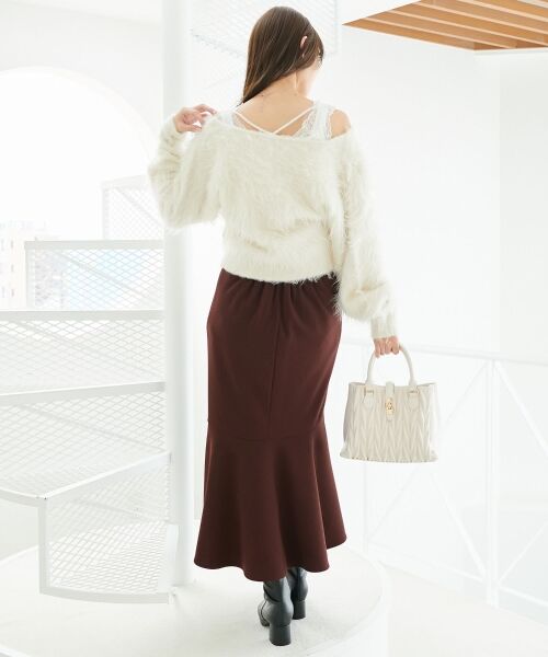 MAJESTIC LEGON / マジェスティックレゴン ニット・セーター | ふわふわカシュクールニット | 詳細3