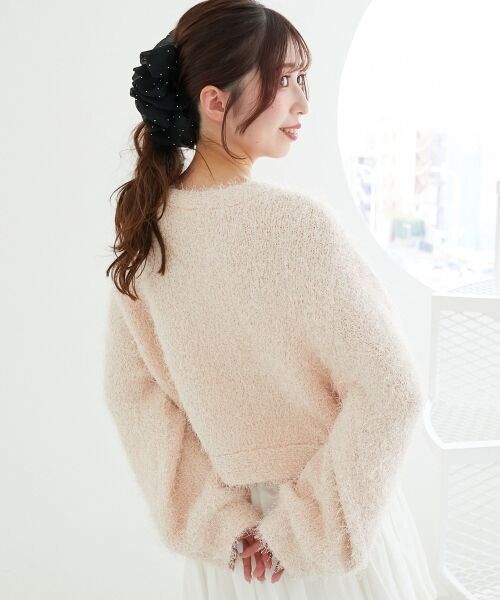 MAJESTIC LEGON / マジェスティックレゴン カーディガン・ボレロ | ツイードライククルーカーディガン | 詳細13