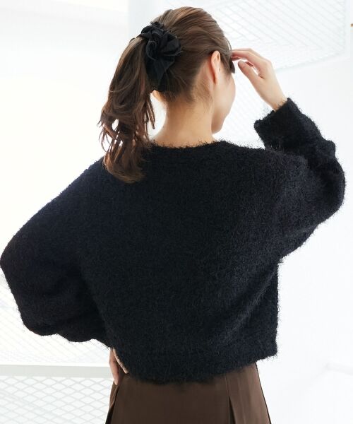 MAJESTIC LEGON / マジェスティックレゴン カーディガン・ボレロ | ツイードライククルーカーディガン | 詳細18