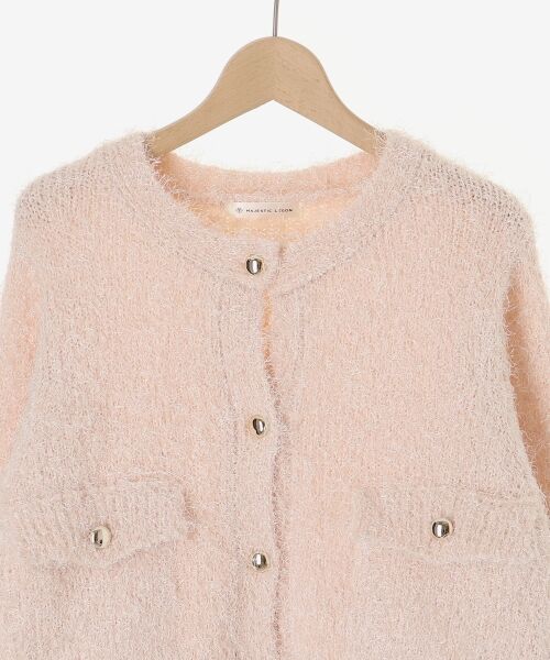 MAJESTIC LEGON / マジェスティックレゴン カーディガン・ボレロ | ツイードライククルーカーディガン | 詳細24